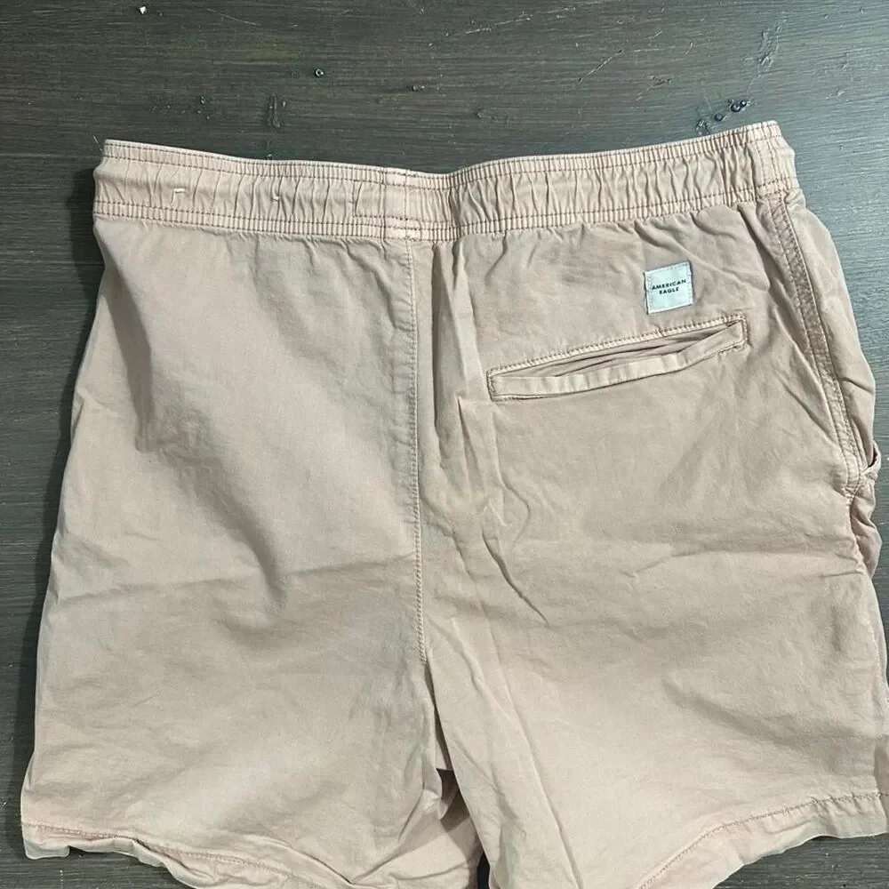 American-eagle Men's Pink and Tan Shorts